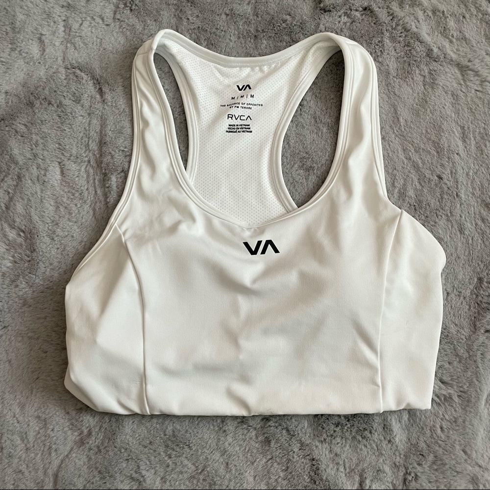 RVCA White Sports Bra